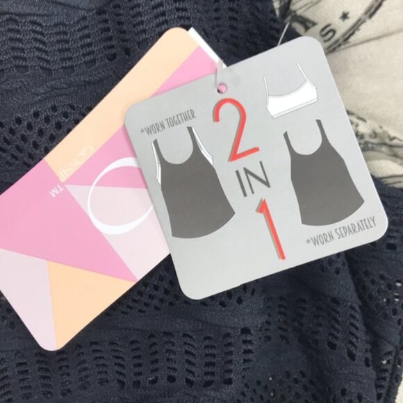 Go by Gossip Mix & Mesh Crochet Tankini Top - Picture 6 of 8